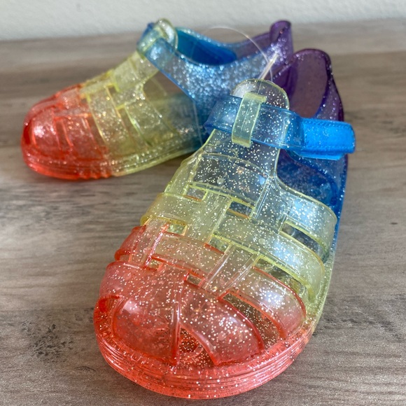 NWT GAP Rainbow Jelly Sandals 6T - Picture 4 of 10